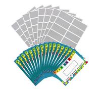 DIYEAH Tarjetas Rasca y GANA 100 Unids Pegatinas Adhesivas para Raspar Actividades Escolares