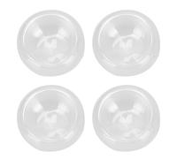 DIYEAH Tazas de Té Fácil de Limpiar Juego de 4 de Vidrio Doble Capa, Resistente al Ácido y Álcalis Adecuado para Tiendas de Té y Exhibir Tu Bebida