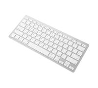 DIYEAH Teclado Inalámbrico y Teclas Silenciosas Diseño Ultradelgado Blanco Compacto y Fácil de Llevar Bolsa para Computadora Adecuado para Uso en Negocios
