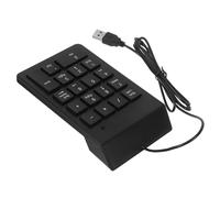 DIYEAH Teclado Numérico USB Cableado De 19 Teclas para Portátil, Teclado Numérico Mecánico, Compatible y, Uso Financiero y Bancario, Diseño Compacto y Color Negro