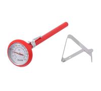 DIYEAH Termómetro con Clip de Silicona y Acero Inoxidable para Cocina, Medición Precisa y Resistente al Calor, Adecuado para Horno y Freidora