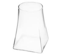 DIYEAH Terrario de Vidrio para Plantas Musgo Interior 10x15 Cm sin Tapa Diseño Único Recipiente Cuadrado y Redondo Decorativo para Jardinería Hogar Oficina