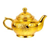 DIYEAH Tetera de Ofrenda Estilo Chino de Material Reutilizable Resistente Detalle Delicado para Rituales Budistas y Decoración Espiritual Hogar y Templo