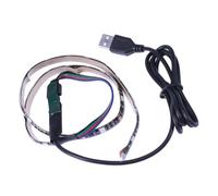 DIYEAH Tira De Luz Led Flexible 5050 Smd Con Control Manual y Conexión Usb Para Iluminación Tv, Armario y Exterior, 0,5 Metros, Ahorro Energético