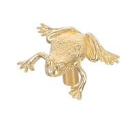 DIYEAH Tiradores de Latón Forma de Rana para Armarios Vintage, Manijas Resistentes para Muebles de Dormitorio y Cocina Diseño Feng Shui