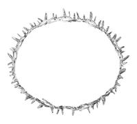 DIYEAH Tocado de Novia de Boda de Metal Plata Diseño Exquisito y Ligero, Diadema para Mujer Que No Se Deforma ni Rompe Fácilmente, Adecuado para Cumpleaños y Ocasiones Obsequios