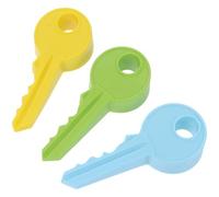 DIYEAH Tope de Puerta Silicona 3 Unidades Diseño Llave Protector de Dedos Antideslizante para Hogar y Oficina Cuña Segura para Evitar Portazos Puertas de Madera Color Color Aleatorio