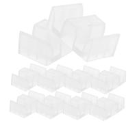 DIYEAH Topes Anticolisión Para Puertas De Ducha Corredizas De Cristal, Guía Inferior Plástica, 10 Unidades Para Baño y Mampara, Protección y Alineación Duradera