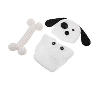 DIYEAH Trajes de Fotos de Conjunto de Punto Suave para Recién Nacido Disfraz de Animal Crochet Ropa para Sesión de Fotos de Niña Primera Puesta Bebe Recien Nacido