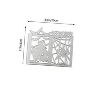 DIYEAH Troqueles de Metal para Halloween con Diseño de Linterna de Bruja Plantilla de Embossing Decorativa para Scrapbooking Álbum Tarjetas Diy Ligera y Portátil para Manualidades