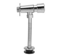 DIYEAH Válvula de Descarga para Urinario Botón Pulsador de Acero Inoxidable y Goma, Rosca de 20 Mm, Diseño Amigable y Control Preciso de Agua para Baño Doméstico