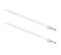 DIYEAH Varilla para Cortina Acrílica Transparente de 12 Pulgadas Juego de 2 Piezas Repuesto para Persiana Vertical Accesorio Resistente para Ventana Adecuado para Reparación y Uso