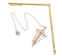 DIYEAH Varillas de Radiestesia de Latón Dorado para Adivinación Colgante, Fáciles de Guardar y Prácticas, Ideales para Dowsing y Divining, Juego de 1 Set