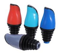 DIYEAH Vertedor Automático Fácil de Limpiar 4 Piezas de 16-28mm Tapa Antigoteo, Material PP y Silicona para Botellas de Aceite y Licor y Uso en Cocina