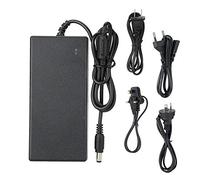 Diyeeni 54.6V 2A Adaptador de Corriente de Escritorio Convertidor de Fuente de Alimentación de Protección Múltiple con Luz Indicadora(Negro Color) (EU Plug)