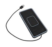 Diyeeni Almohadilla de Carga Inalámbrica para Coche, Cargador Rápido de 20 W con Luz RGB, Carga Inalámbrica de Teléfono para iOS 11/12/13/14/15/16/17 Series para Note 10, con Adaptador