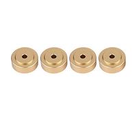 Diyeeni Altavoces Pies de pie, Protectores de Piso de Altavoces, 4PCS 20 * 8 mm Amortiguador de aleación de Aluminio con Anillo de Goma, Pies de Almohadillas de Amplificador(Oro)