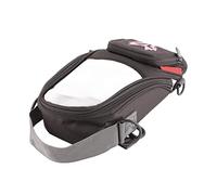 Diyeeni Bolsa de Depósito Magnética para Motocicleta, Tejido Oxford, (rojo) | Bolsa para depósito de con bolsa de navegación, fuerte fijación magnética, ventana transparente para teléfono, funda para