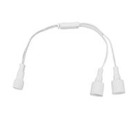 Diyeeni Cable de Extensión de Luz Permanente para Exteriores, Divisor en Y de 16 Pies Y 1 Pie, IP68 Resistente Al Agua para E-FY E22 S4 Conductor OFC 22 AWG Certificado UL, Baja Resistencia, Alta