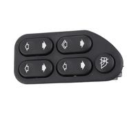 Diyeeni Conjunto de Interruptor de Control de Ventana Eléctrica de Automóvil 7S65-14529-BA Reemplazo para 2002-2012 2004-2010, Botón Maestro de Ventana Eléctrica de Metal ABS Premium Plug and Play,