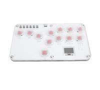 Diyeeni Controlador sin Palanca arcades Stick, 12 Teclas Todos los Botones Gamerfinger, arcades Fight Stick con Funciones Turbo, RGB Personalizado, para PC para Juegos Steam, Soporte