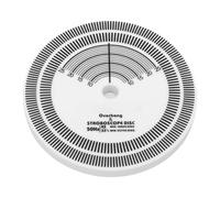 Diyeeni Disco Estroboscópico para Tocadiscos Alfombrilla Estroboscópica Disco de Prueba de Velocidad de Registro Mide con Precisión 33 1/3 o 45 RPM con PVC Duro de 2 Mm de Espesor para