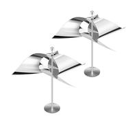 Diyeeni Disuasión Giratoria Reflectante, Dispositivos Aterradores Impulsados por el Viento Reflectante 2 Montaje Fácil para Jardín