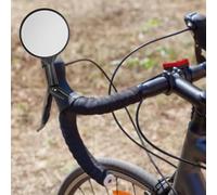 Diyeeni Espejo Retrovisor de Bicicleta, Vidrio HD Gran Angular Ajustable de | Espejo retrovisor de ciclismo para bicicleta de montaña y carretera, diseño ligero a prueba de golpes de 60g, fácil