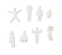 Diyeeni Figurinas Blancas de DIY Impresas en 3D, Paquete de 8, Multiples | Figuras de acción coleccionables de PLA que se pueden pintar con diseños detallados para aficionados, exhibiciones y