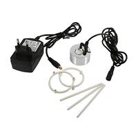 Diyeeni Fuente de Agua Estanque Niebla, Nuevo 24V Ultrasónico Niebla Mist Maker Fogger Atomizador Humidificador de Aire + Cargador(Enchufe de la UE)