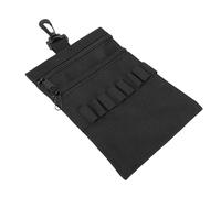 Diyeeni Funda para tee de 9 Ranuras con Abrazadera Giratoria 360 Grados | Bolsa para soporte de camiseta de tela Oxford 600D, bolsillo frontal con cremallera, para accesorios de golf