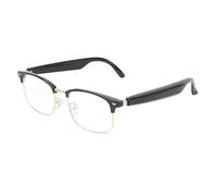 Diyeeni Gafas Inteligentes con Traductor de Inteligencia Artificial, V5.3 Gafas de Música Bluetooth con Más de 150 Traducciones, Gafas de Sol Inteligentes para Hombres y Mujeres, 6h (Dorado)