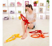 Diyeeni Juguete de Peluche de Mono de Brazo Largo Suave, Muñeco de Animal Brillantes para Bebés y Niños, Juguete de Partículas de Espuma de Fibra de 60 Cm (Yellow)