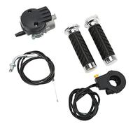 Diyeeni Kit de Freno de Acelerador con, Kit de Acelerador Izquierdo y Derecho para Bicicleta Eléctrica de Motocicleta de 49-80, Reemplazo Completo con de Freno de Cable de y Empuñaduras