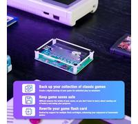 Diyeeni Lector de Grabadora de Tarjetas de Juego, Herramienta de Copia de Seguridad ROM USB para Cartuchos Gameboy GBC con Cable Tipo C, Transferencia de Alta Velocidad 3 Veces Más
