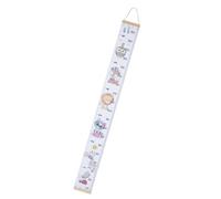 Diyeeni Lindo Gráfico de Crecimiento Medida de Etiqueta de la Pared para Niños, Medición de Infantil Decoración Extraíble, Rastreador de Crecimiento del Bebé con Dos Escalas, Regla de Tela de Madera