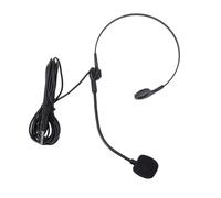 Diyeeni Micrófono con Cable con Conector de Audio de 3,5 Mm, Micrófono con Auricular Portátil, Cable de 1,2 M, Brazo con Ajustable Flexible para Profesores, Formadores,