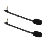 Diyeeni Micrófono de Repuesto Compatible con Astro TR, Auriculares para Juegos de PC, Micrófono con Cancelación de Ruido y Conector de 3,5 Mm, 2 Unidades. (Black)