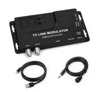 Diyeeni Modulador RF, convertidor HD a RF de 471,25 MHz a 885,25 MHz con soporte 1080P, adaptador coaxial de formato NTSC PAL para señal de larga distancia CRT TV, consola de juegos, DVD