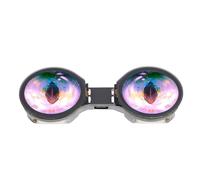 Diyeeni Módulo de Pantalla LCD Redondo Doble Pantalla Táctil con Procesador de Doble Núcleo para Proyectos Creativos Material Negro Tamaño 1,28 Pulgadas para Entusiastas del Bricolaje