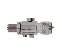 Diyeeni Protector contra sobretensiones, protección contra Rayos de Todas Las Bandas UHF-M a UHF-F, pararrayos con protección contra Rayos, Protector contra sobretensiones coaxial de Rayos 200W