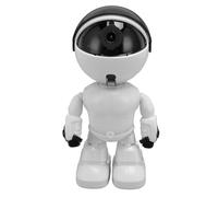 Diyeeni Robot de Cámara 1080P para el Hogar, Cámara de Seguridad Interior WiFi 2.4G con Detección de Movimiento, Aplicación de Teléfono, Visión Nocturna, Audio Bidireccional, Tarjeta SD (Enchufe de
