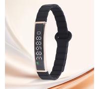 Diyeeni Smart Health Wallband, Actividad Portátil y Rastreador de Ejercicios con Aplicación para el Modo de Deportes Múltiples, Mejorar el Sueño, el Estrés y el Bienestar, la Llamada de (Gold)