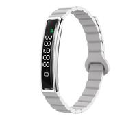 Diyeeni Smart Health Wallband, Actividad Portátil y Rastreador de Ejercicios con Aplicación para el Modo de Deportes Múltiples, Mejorar el Sueño, el Estrés y el Bienestar, la Llamada de (Silver)