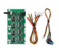 Diyeeni Tablero de Controlador de Motor sin escobillas de 4 Canales con Protecciones multinivel, protección multinivel PWM Controlador de Controlador de Velocidad de Motor sin escobillas