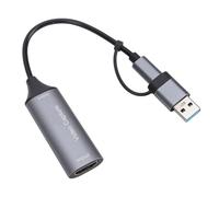 Diyeeni Tarjeta de Captura de Vídeo 4K 30 Hz a 1080P 60 Hz Tarjeta de Captura USB 3.0 HD a USB 2.0 para Grabación en Streaming con Plug and Play No Requiere Alimentación Externa