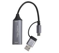 Diyeeni Tarjeta de Captura de Vídeo USB 3.0 Entrada 4K 30Hz Salida 1080P 60Hz Compatible con UVC Sin Soporte de Alimentación Externa para Grabación de Juegos en Streaming