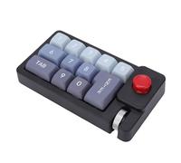 Diyeeni Teclado Numérico Macro Mecánico, Completamente Programable 12 Teclas, Numpad de Juego Retroiluminado por Wired USB RGB, Almohadilla Numérica Ajustable en Caliente con Roller de (Black)