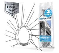 DIYexpert® Protección contra martas para descensos de canalones de diámetro máx. Acero inoxidable de 100 mm - Dispositivo personalizable antimartas