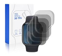DiyGody 4 protectores de pantalla de privacidad compatibles con Apple Watch Series 9/8/7 de 1.77 pulgadas, película de TPU suave autorreparable (no de vidrio) con antiespía, sensible a los arañazos
